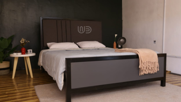 Grey Heavy Gauge Steel Bed - Image 2