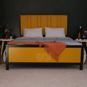 Mustard Heavy Gauge Steel Bed