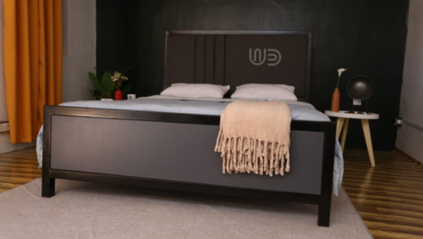 Grey Heavy Gauge Steel Bed - Image 4