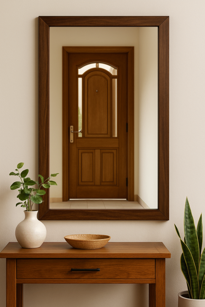 Can A Mirror Face Door?